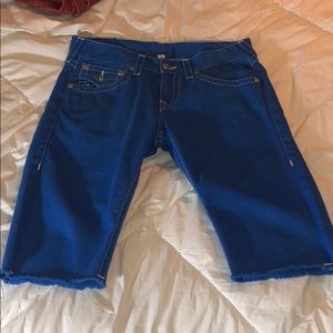 True Religion Cutoff Jean Shorts